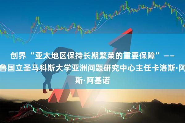 创界 “亚太地区保持长期繁荣的重要保障” ——访秘鲁国立圣马科斯大学亚洲问题研究中心主任卡洛斯·阿基诺