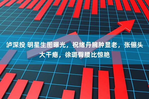 泸深投 明星生图曝光，祝绪丹臃肿显老，张俪头大干瘪，徐璐臀腰比惊艳